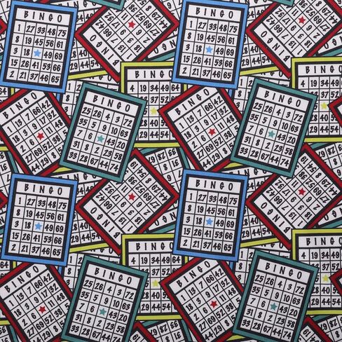 Mook Fabrics Cotton Bingo, Multi Cut by The Yard in Saudi Arabia