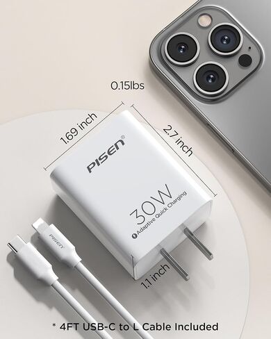 120W USB C Charger - PPS 4-Port GaN USB C Charger Block Fast Charging with 6FT USB-C to C Cable for MacBook Pro/Air, Pixelbook, iPad Pro, iPhone Series, Galaxy S23/ Note20, Pixel 8, Steam Deck in Saudi Arabia