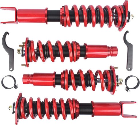 GELUOXI ارتفاع قابل للتعديل Coilover تعليق امتصاص الصدمات خفض عدة استبدال لإنفينيتي M35x M45x G35x G37x AWD Coilovers Springs Struts in Saudi Arabia