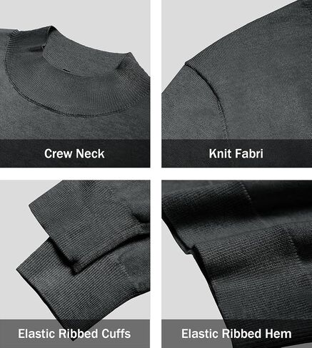 Fioboc GentleKnit Crew Neck Sweater S-4XL in Kuwait