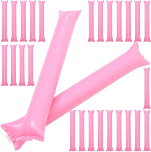 Sosoport 40 PCS Thicken Bam Bam Thunder Sticks Cheering Sticks Metallic Foil Cheerleading Cheering Sticks for Sports Cheers in Saudi Arabia