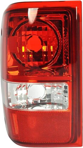 Driver Side Tail Light Lens & Housing for 2006-2011 Ford Ranger, FO2818121, 6L5Z13405AA, Red in Saudi Arabia