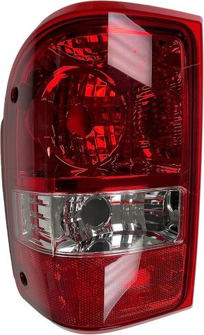 Driver Side Tail Light Lens & Housing for 2006-2011 Ford Ranger, FO2818121, 6L5Z13405AA, Red in Saudi Arabia
