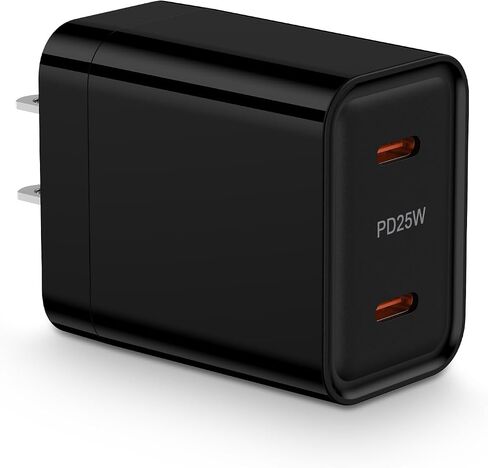 كتلة شاحن USB C بقدرة 25 وات شحن سريع للغاية لأجهزة iPhone 16 Pro Max، 16 Plus، 16 Pro، 16،15 Pro Max 14 13 12 SE، Google Pixel 9 Pro XL 9 8، منفذ مزدوج من النوع C Android شاحن الهاتف محول طاقة قابس الحائط in Kuwait