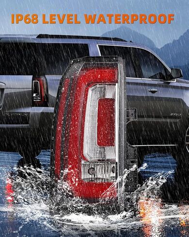 OKLPF LED Tail Light Compatible With 2015 2016 2017 2018 2019 2020 GMC Yukon/Yukon XL Replace GM2801268,Right Passenger Side Rear Brake Smoked Lens Taillight Assembly,Included Bulbs and Harness in Saudi Arabia
