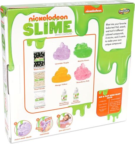 Nickelodeon Mix N Play Sweet Shop Slime Kit - 4 Colorful Slimes, 3 Fun Add-Ins, 2 Scents - Ideal for 6-Year-Olds in Saudi Arabia