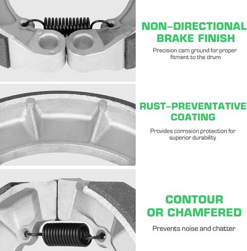 Youxmoto Front Brake Pads Rear Shoes Fit for Honda Rubicon 500 TRX500 2005-2014/ for GPScape TRX500 FGA 2005-2008/ for Foreman 500 2005-2011 Drum Brake Shoes in Saudi Arabia