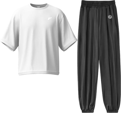 Boys Clothes with Short Sleeve Shirt & Pants with 2 Pocket, Quick-Dry Sets Loose Fit Breathable Cooling Sports Sleep in Saudi Arabia