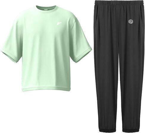 Boys Clothes with Short Sleeve Shirt & Pants with 2 Pocket, Quick-Dry Sets Loose Fit Breathable Cooling Sports Sleep in Saudi Arabia