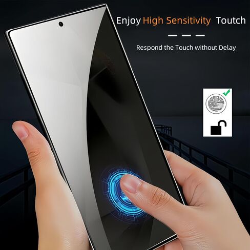 【2+2 قطعتان من واقي شاشة الخصوصية لهاتف Samsung Galaxy S24 وعبوتان من واقي عدسة الكاميرا، [HD] [حماية العين] [صلابة 9H] زجاج مقسى in Kuwait