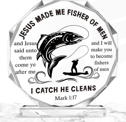 Kigley Acrylic Volleyball Gifts Christmas Christian Appreciation Gifts Volleyball Prayer Gifts Thank You Volleyball Charms Volleyball Stuff Gifts Decor for Men Women Volleyball Lover(Fishing) in Kuwait