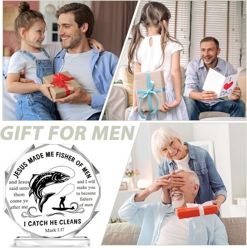 Kigley Acrylic Volleyball Gifts Christmas Christian Appreciation Gifts Volleyball Prayer Gifts Thank You Volleyball Charms Volleyball Stuff Gifts Decor for Men Women Volleyball Lover(Fishing) in Kuwait