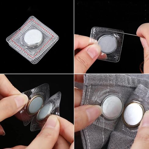 16Pcs Hidden Sew Magnetic Snap,Invisible Magnets Sew in PVC in Kuwait