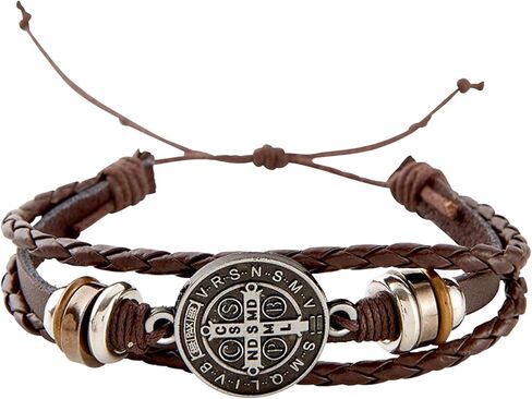 Saint Benedict Bracelet, Catholic Devotional Jewelry, Adjustable Size in Saudi Arabia
