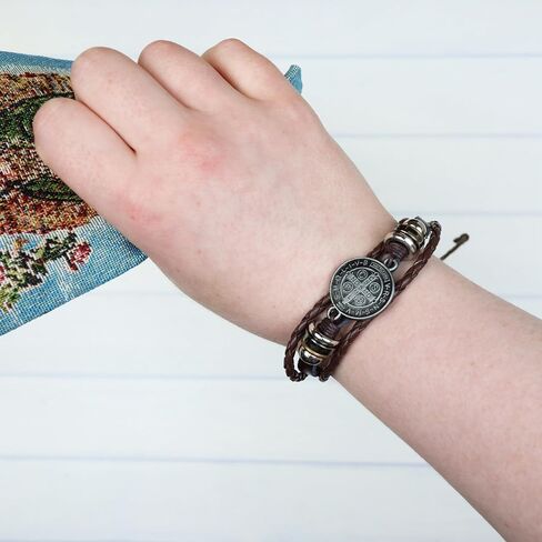 Saint Benedict Bracelet, Catholic Devotional Jewelry, Adjustable Size in Saudi Arabia