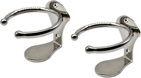 MARINE CITY 304 Grade Stainless Steel Universal Boat Ring Drink Cup Holder – Water Drink Beverage Bottle Stand Holder for Marines – Boats – Yachts – Trucks (Pack of 2) in Saudi Arabia