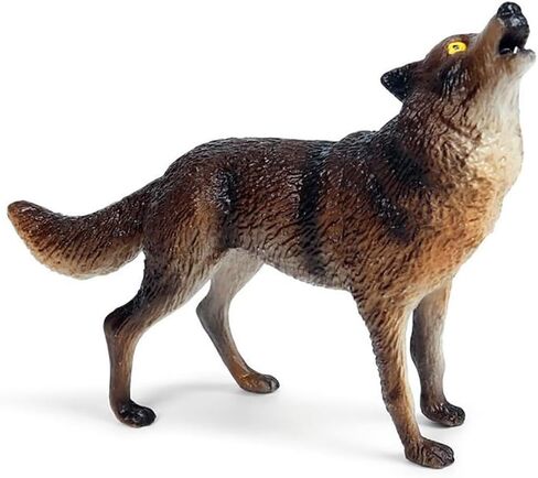 مجموعة لعب التماثيل، ألعاب شخصيات الذئب، 10 قطع، أشكال حيوانات سفاري للديوراما، الحرف اليدوية، تعليم الأطفال، ديكور الكعك (مجموعة الذئب أ) in Kuwait