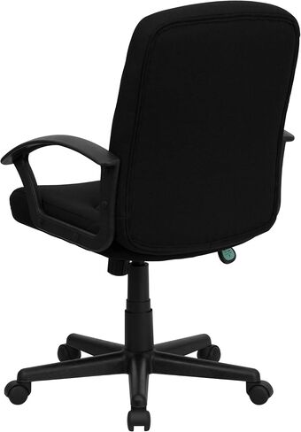 Flash Furniture Garver Mid-Back Black Fabric Executive Swivel Office Chair with Nylon Arms in Saudi Arabia