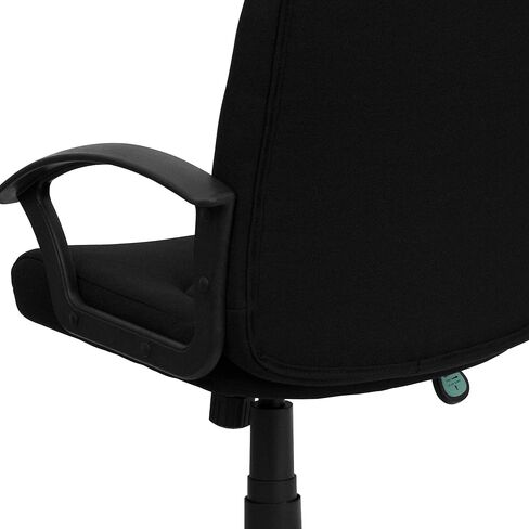 Flash Furniture Garver Mid-Back Black Fabric Executive Swivel Office Chair with Nylon Arms in Saudi Arabia