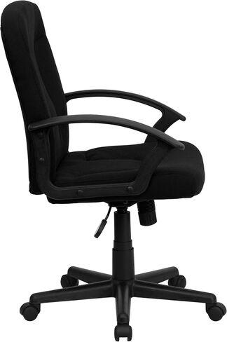 Flash Furniture Garver Mid-Back Black Fabric Executive Swivel Office Chair with Nylon Arms in Saudi Arabia
