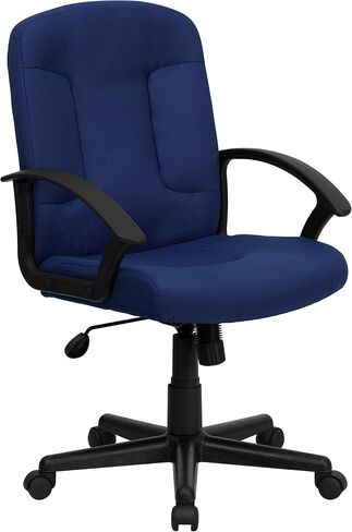 Flash Furniture Garver Mid-Back Black Fabric Executive Swivel Office Chair with Nylon Arms in Saudi Arabia