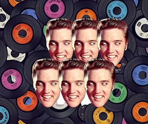 STAR CUTOUTS Ltd SC577 Elvis Presley Lifesize Cardboard Cut Out Red Jacket and Guitar - Elvis Presley Gift - Elvis Presley Party Decoration - Official Music Memorabilia for Fans in Saudi Arabia