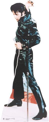 STAR CUTOUTS Ltd SC577 Elvis Presley Lifesize Cardboard Cut Out Red Jacket and Guitar - Elvis Presley Gift - Elvis Presley Party Decoration - Official Music Memorabilia for Fans in Saudi Arabia