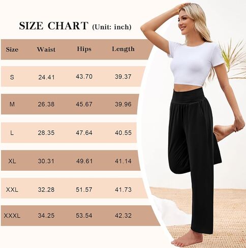 Arolina Wide Leg Yoga Pants for Women 2024 Casual Loose Sweatpants High Waisted Comfy Lounge Pajama Palazzo with Pockets in Saudi Arabia