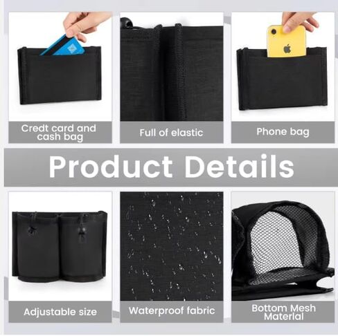 Luggage Cup Holder for Suitcases Free Hands, Portable Drink Carrier Luggage Accessories for Flight Attendants, Travel Cup Holder Business Travelers, Tourists-Black Travelers Accessories (Black) in Saudi Arabia