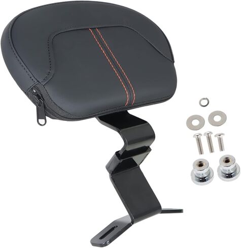Motorcycle Front Driver Backrest Pad Detachable Rider Backrest Replacement for Touring CVO Road King Street Glide Electra Glide 2009-2022 Black in Saudi Arabia