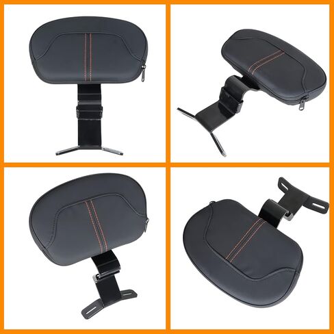 Motorcycle Front Driver Backrest Pad Detachable Rider Backrest Replacement for Touring CVO Road King Street Glide Electra Glide 2009-2022 Black in Saudi Arabia