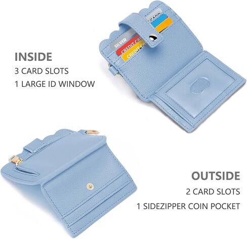 Wallet Keychain Wristlet for Women RFID Card Holder Keychain Key Chain Wallet Key Ring with Wrist Wallet for Women in Saudi Arabia