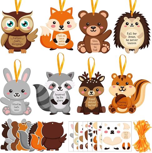 Blosssound 32 Sets Religious Craft Kits for Kids Armor of God Sticker DIY Christian Ornament Make Your Own Bible Craft Projects for Religious Sunday School Classroom Party(Armor of God) in Kuwait