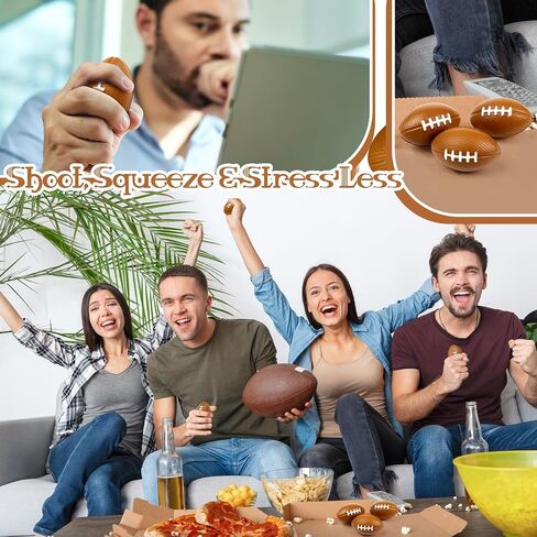 Aodaer 24 حزمة كرات ضغط كرة قدم صغيرة مع حقيبة شبكية برباط ألعاب تململ للبالغين كرات إسفنجية ناعمة للهدايا الرياضية للحفلات in Saudi Arabia