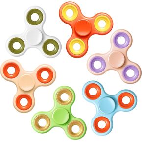 Gigilli Fidget Spinners for Kids 6 Pack, Sensory Fidget Toys Bulk for Girls Boys, Halloween Party Favors for Kids 4-8-12 Goodie Bags Stuffers, Classroom Prizes Christmas Birthday Gifts