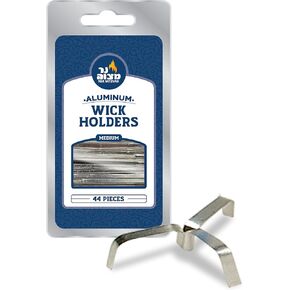 Ner Mitzvah Aluminum Wick Holders - 44 Pack - Large - for Stand Up Wicks in Oil Cup Candle - Multipurpose Use