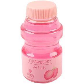 FLIPNEX Clear Slime Strawberry Jelly Slime Fluffy Slime Stretchy Crunchy Slime Bubble Slime Soft Putty Stress Relief Toy Party Favors Slime Add Ins Super Light Favor Gift and Birthday (Pink-3)