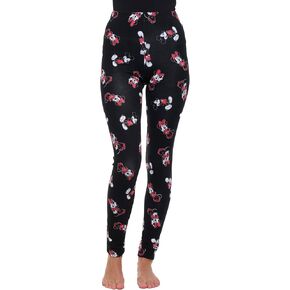 Disney Womens Leggings Mickey Minnie Mouse All Over Print Essentials Full Length