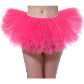 Tutus for Women Girls Tutu Skirts 5 Layered Tutu Tulle Ballet Skirts Halloween Tutu Costume Party Dance Dress Skirt