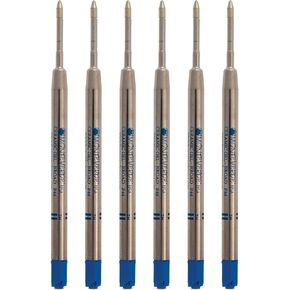 Monteverde Capless Ceramic Gel Refill to Fit Parker Ballpoint Pens, Broad Blue/Black (P443BB)