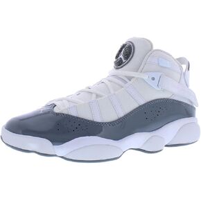 Jordan Men's 6 Rings Basketball Shoes 322992-012 White-Cool-Grey-White