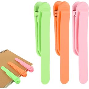 3Pcs Automatic Bookmarks, Smart Book Marks Silicone Bookmark Clip Reading Lovers Book Accessories Bookmarks for Men Women(Green+Pink+Orange)