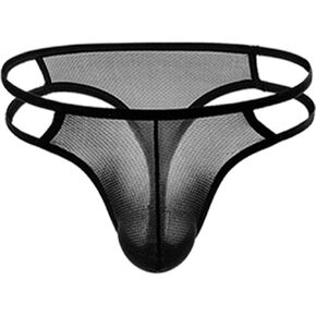 Summer Code Men's Thong G-String Mens Comfort Mesh Strechy Pouch Underwear Pack