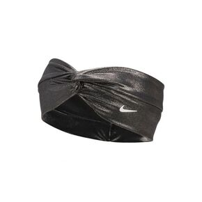 Nike W Twist Knot Wide Novelty Head Tie (Dk Smoke Grey/White)