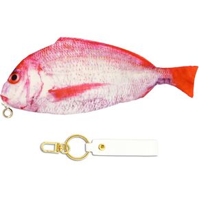 Novelty Fish Coin Pouch Purse, Portable Small Storage Bag for Coin Stationery Tools and Cosmetics, Realistic Looking Fish Decorations (Purple)