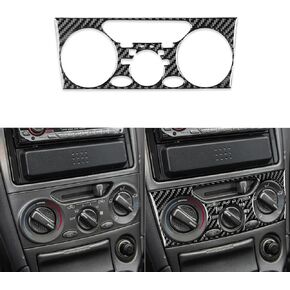 Real Premium Carbon Fiber Car Instrument Panel Speedometer Panel Tachometer Frame Trim Sticker Compatible with Toyota Celica 2000 2001 2002 2003 2004 2005 Auto Interior Accessories Black 3pcs