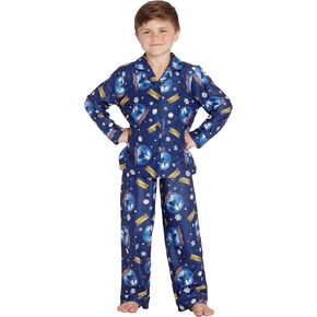 The Polar Express Kids Believe Button-Front Coat Shirt And Pants Pajama Set (14/16)