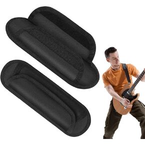 2Pcs Shoulder Strap Pad Universal Shoulder Relief Pad Black Decompression Air Cushions for Laptop Bag, Guitar, Safety Belt, Camera, Tactical Bag Strap (Black)