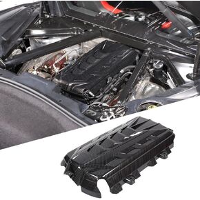 Engine Cover Replacement Compatible with Chevrolet Corvette C8 2020-2024, ABS Engine Compartment Protection Cover Accessories (Red)