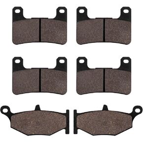 Front and Rear Brake Pads for Suzuki GSXR750 GSXR600 K6/K7/K8/K9/L0 2006-2010 GSXR1000 K7/K8 2007-2010 GSX1300R Hayabusa 2008-2012 DL1000 Vstrom 2014-2020 DL1000XT Vstrom 2018-2020